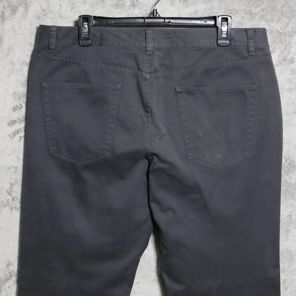 J. Hilburn Pants Mens 36x34 Gray Chino 5-Pocket Cotton Straight Fit Preppy